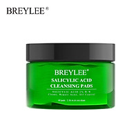 Bộ 40 Miếng Bông Loại Bỏ Mụn Breylee Chiết Xuất Trà Và Axit Salicylic Làm Mịn Vệ Sinh Da