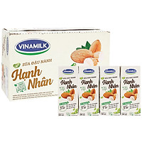 THÙNG SỮA ĐẬU NÀNH VINAMILK HẠT HẠNH NHÂN - 48 HỘP X 180ML