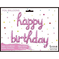 Bộ chữ Happy birthday liền mảnh mẫu mới