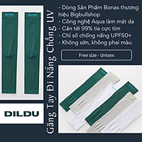 Găng Tay Chống Tia UV 99% BONAS | Găng Tay Chống Nắng Unisex | Công Nghệ Aqua Làm Mát | Bao Tay Đi Nắng Không Xỏ Ngón | Ống Tay Thể Thao Chống Nóng Loại Dày Tốt | Hàng Chính Hãng