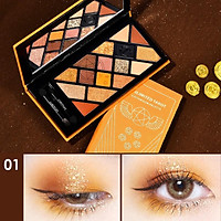 Bảng phấn mắt Chioture Unlimited Tarot 15 màu 16g hiệu ứng ánh kim kèm cọ trang điểm và gương