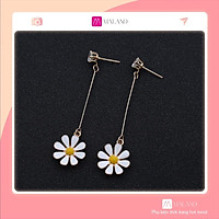 Khuyên Tai, Bông Tai Thời Trang Hàn Quốc Hình Hoa Cúc Nữ Tính, Dịu Dàng FA-001275