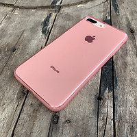 Ốp lưng dẻo cao cấp dành cho iPhone 7 Plus / iPhone 8 Plus - Màu hồng mờ