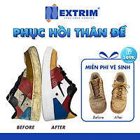HCM E voucher - Free vệ sinh giày khi đặt Gói Repaint đế giày và Phục hồi thân tại EXTRIM