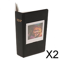 2x64Pockets Photo Album Picture Storage Case for Fuji SQ20/SQ10/SQ6/SP-3 Black