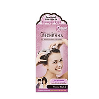 Thuốc nhuộm tóc phủ bạc thảo dược dạng dầu gội Richenna EZ Speedy Hair Color-EX Hàn Quốc màu đen tự nhiên