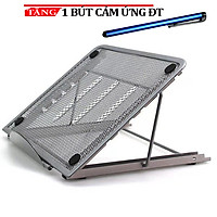 Giá Đỡ Cho Laptop Máy Tính Bảng Hợp Kim Nhôm tản Nhiệt Helios cao cấp CH7 Tặng bút cảm ứng ĐT