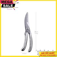Kéo Cắt Xương Gà Inox - 25Cm 190G - Giao Hàng Toàn Quốc