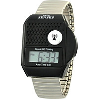 TimeChant Atomic Talking Watch - Five Senses Top Button LCD Atomic Talking Watch (1095)