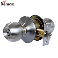 Khóa Cửa Tay Nắm Tròn WC Nhà Vệ Sinh Demax LK300 SS - Loại Tốt, Không Chìa Khóa, Thép Không Gỉ SUS 304