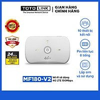 MF180_V2 - Wi-Fi di động 4G LTE 150Mbps - TOTOLINK - Hàng chính hãng