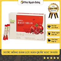 Nước Hồng sâm & Lựu đỏ Good BASE (10ml * 30 gói) KGC Cheong Kwan Jang Hàn Quốc - Tốt cho tim mạch; Làm đẹp da, tái tạo da hư tổn.