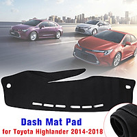 Car Dashboard Cover Mat Carpet Protective Pad for Toyota Highlander 2014-2018
