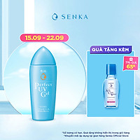 Combo Gel Sữa Chống Nắng Senka Perfect UV Gel 80ml Và Nước Tẩy Trang SENKA A.L.L. CLEAR WATER Micellar Formula White 70ml