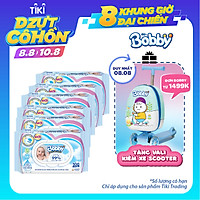 Combo Tiết Kiệm: 6 Gói Khăn Ướt Bobby Care Không Hương 100 Miếng/Gói