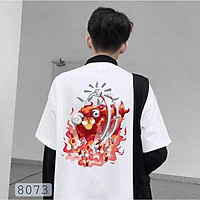 ÁO THUN AOMI UNISEX BẠCH DƯƠNG MẬT NGỮ 12 CHÒM SAO ARIES 12 CUNG HOÀNG ĐẠO TAY NGẮN TAY LỠ FREE SIZE