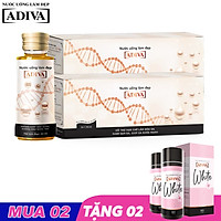 MUA 2 TẶNG 2 - MUA 02 Hộp Collagen ADIVA (14 lọ/hộp) TẶNG 02 Hộp White ADIVA
