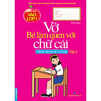 Vở Bé Làm Quen Với Chữ Cái - Tập 2 (Dành Cho Bé Từ 5 - 6 Tuổi)