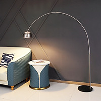 Đèn Cây Đứng Phong Cách Hiện Đại - Kiểu Dáng Bow Lạ Mắt - Dễ Dàng Điều Chỉnh Độ Cao Ở Thân Đèn Và Chao Đèn - Chấn Đế Bằng Đá Cẩm Thạch Cao Cấp - Tặng Kèm 1 Bóng Đèn 7W