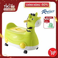 Bô vệ sinh cho bé hình thú có bánh xe 2 trong 1 Royalcare 8828 - tặng set đồ chơi tắm 2 món
