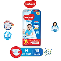Tã Dán Huggies Dry Gói Đại M48 (48 Miếng) + Tặng 8 miếng