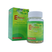 Bổ sung Vitamin Efocus Natural, Cung Cấp Vitamin E, Omega 369, Vitamin A, Vitamin D3, EPA, DHA Phù Hợp Cho Mọi Đối Tượng Phụ Nữ,Nam Giới, Bà Bầu, Người Già sản phẩm đạt chuẩn GMP – WHO.