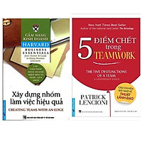 Combo 2 cuốn kỹ năng làm việc:Xây Dựng Kỹ Năng Làm Việc Nhóm Hiệu Quả+5 Điểm Chết Trong Teamwork