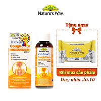 Siro Uống Nature’s Way Kids Smart Cough Clear Triple Action Syrup Giảm Ho, Long Đờm, Tăng Cường Sức Khoẻ Hệ Hô Hấp 200ml