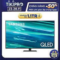 Smart Tivi QLED Samsung 4K 55 inch QA55Q80A Mới 2021