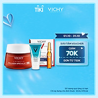 Bộ sản phẩm ban đêm làm sáng da và giảm thâm nám Vichy Liftactiv Collagen Nuit