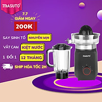 Máy xay sinh tố vắt cam đa năng Masuto Blender cối 1,25L say đá viên hoa quả smoothie siêu nhuyễn mịn-HÀNG CHÍNH HÃNG