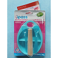 Dụng Cụ Nghiền Thức Ăn Bằng Gỗ Kèm Thìa Và Nĩa Upass