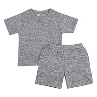 Bộ Mẹ Và Bé Màu Trơn Nanio - Xám