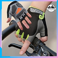 Găng Tay Xe Đạp Tập Gym Thể Thao Chuyên Dụng Lót Silicon Đàn Hồi Chống Trơn Trượt