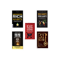 Combo bộ sách thành công ( rich habit + poor habit + bí mật thành công + kho báu cuộc đời