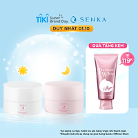 Bộ đôi kem dưỡng trắng da Senka ngày và đêm