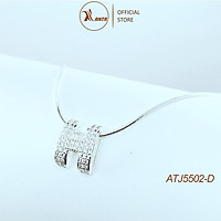 Dây chuyền bạc Ý 925 mặt chữ H cao cấp đính đá pha lê sang trọng ANTA Jewlery - ATJ5502-D