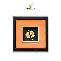 Tranh hoa lan dát vàng (24x24cm) MT Gold Art- Hàng chính hãng, trang trí nhà cửa, phòng làm việc, quà tặng sếp, đối tác, khách hàng, tân gia, khai trương