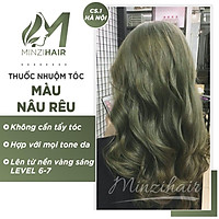 Thuốc Nhuộm Tóc Màu Nâu Rêu - Nâng Tone Da - Tặng Trợ Dưỡng |