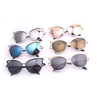 Women Fashion Cat Eye Design Hollow Out Sunglasses