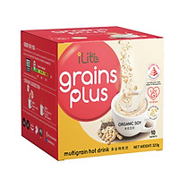 Sữa hạt dinh dưỡng - iLite Grainplus đậu nành organic - GI thấp - ít đường - Chính hãng từ Singapore