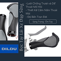 Bọc Tay Lái Chống Mỏi Tay, Chống Trượt - Bao Tay Lái Sừng Trâu Nắm Ghi Đông Xe Đạp Chất Liệu Cao Su TPR Cho Xe Đạp Thể Thao Địa Hình MTB (Đường kính 2.2cm) Dildu
