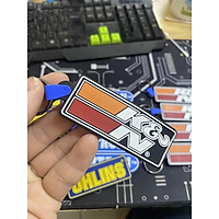 Móc thìa khoá cao su hình Nitron, K&N, Ohlins. Có khớp xoay chống đứt