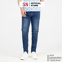 Quần Jean Nam 5S (QB5S003XAH) Màu Xanh 3, Dáng Ôm Trẻ Trung, Nam Tính