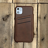 Bao da kiêm ví dành cho iPhone 11 - Màu nâu