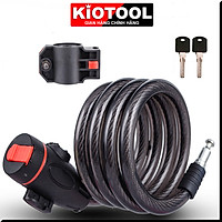 Khóa dây xe đạp Kiotool dây cáp chắc chắn an toàn