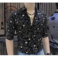 Áo sơ mi nam SM03 , áo nam vải lụa co dãn họa tiết NGÔI SAO nhẹ phong cách hàn quốc trẻ trung thời thượng năng động mẫu JJ0123 gồm 3 size (M L XL) kiểu dáng đa dạng không xù lông