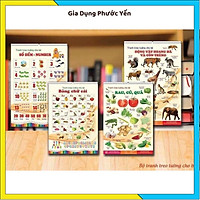 Bộ tranh treo tường thế giới xung quanh 14 chủ đề