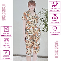 Đồ Bộ Lụa/Satin Pijama Quần Lửng/ Lỡ Mặc Ở Nhà Nữ - Bộ Ngủ Nữ Tiểu Thư Cộc Tay Mặc Mùa Hè, Nhiều Mẫu Phối Dễ Thương
