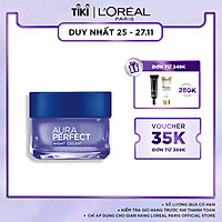 Kem dưỡng trắng da vitamin L'Oreal Paris Aura Perfect ban đêm 50ml (Kem đêm)